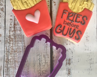 French Fries Cookie Cutter or Fondant Cutter and Clay Cutter