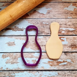 Bowling Pin Cookie Cutter and Fondant Cutter and Clay Cutter