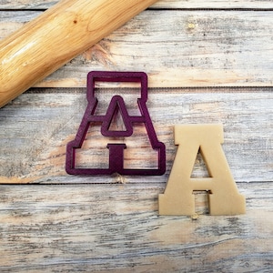 Varsity Letter A Cookie Cutter and Fondant Cutter and Clay Cutter
