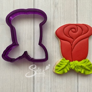 Rose Cookie Cutter and Fondant Cutter and Clay Cutter