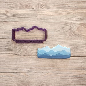 Emporte-pièce à l&#39;emporte-pièce, emporte-pièce pour fondant et emporte-pièce Mountain Range