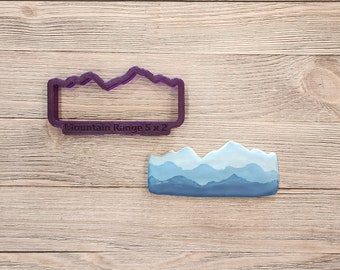 Mountain Range Cookie Cutter and Fondant Cutter and Clay Cutter