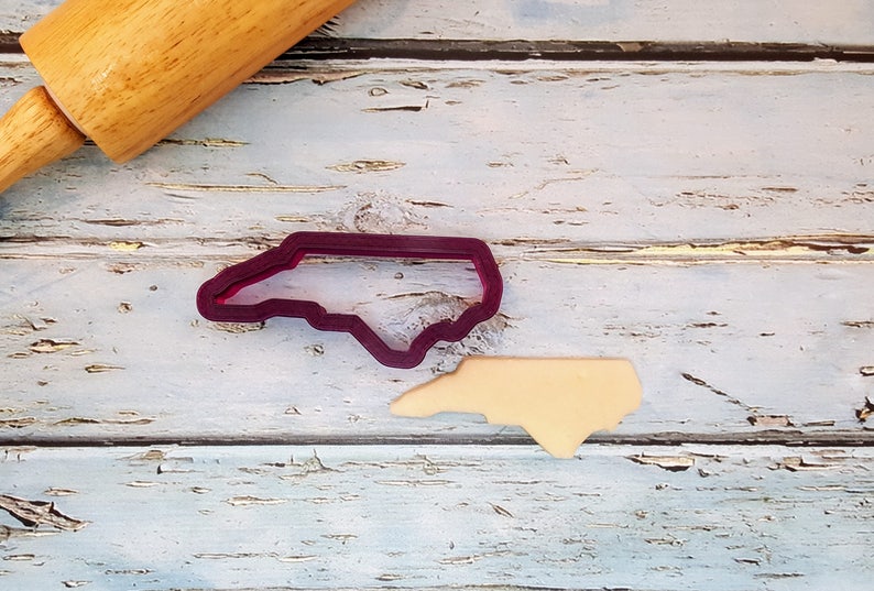 State of North Carolina Cookie Cutter and Fondant Cutter and Etsy
