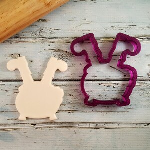Witch in A Cauldron Cookie Cutter or Fondant Cutter and Clay Cutter - Etsy