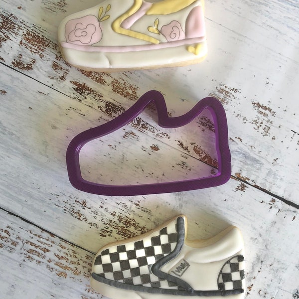 Casual Slip On Shoe Cookie Cutter and Fondant Cutter and Clay Cutter