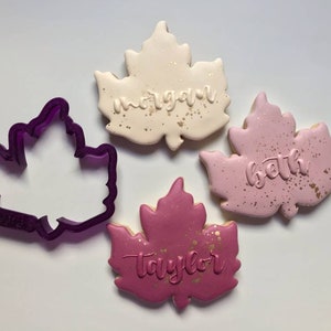 Large Leaf Cookie Cutter and Fondant Cutter and Clay Cutter