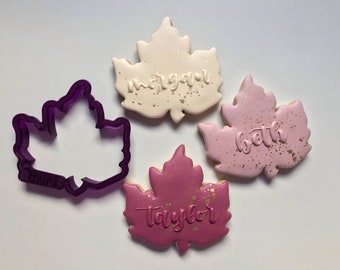 Large Leaf Cookie Cutter and Fondant Cutter and Clay Cutter