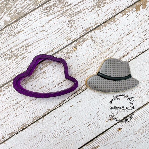 Fedora Cookie Cutter and Fondant Cutter and Clay Cutter