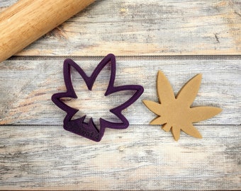 Marijuana Leaf Cookie Cutter and Fondant Cutter and Clay Cutter