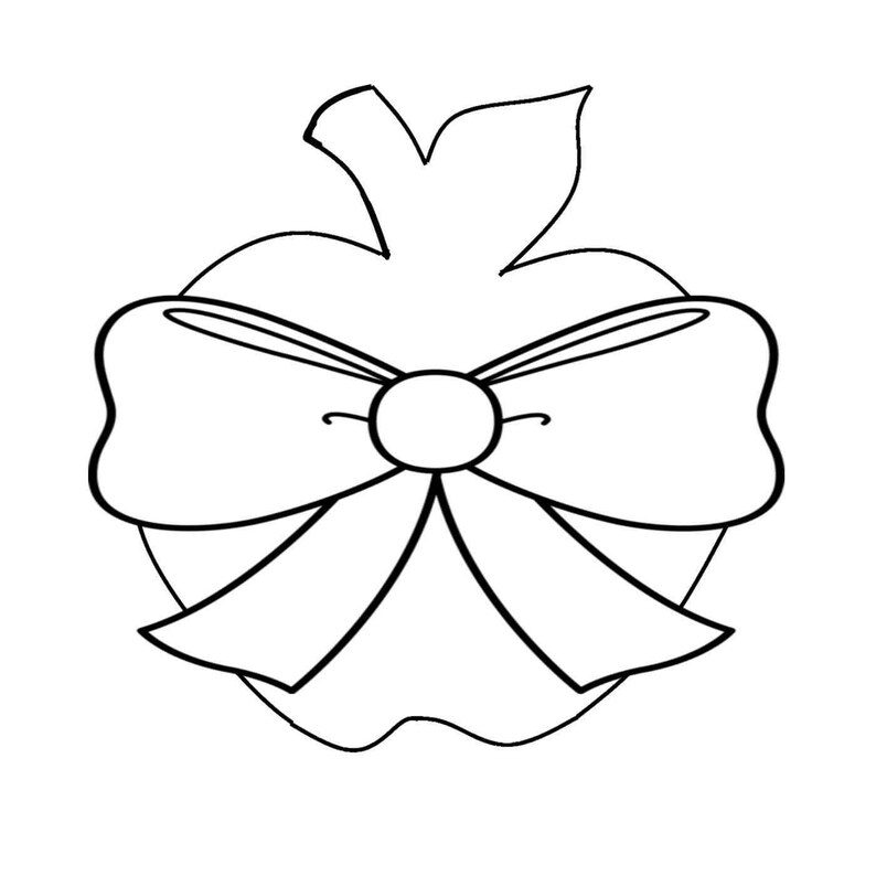 Lilaloa Apple With a Bow Cookie Cutter or Fondant Cutter and Clay ...