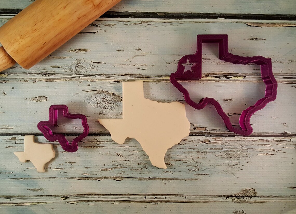 Texas Cookie Cutter and Fondant Cutter and Clay Cutter Etsy