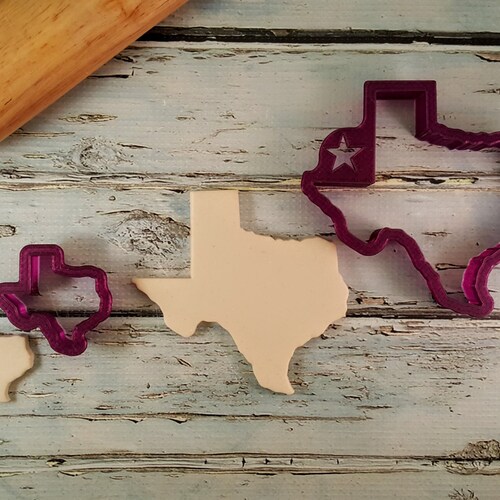 Texas Cookie Cutter and Fondant Cutter and Clay Cutter Etsy