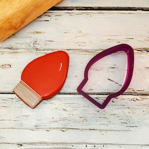 Christmas Bulb #2 Christmas Light Cookie Cutter and Fondant Cutter and Clay Cutter