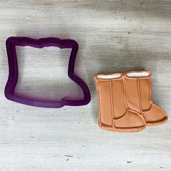 Snow Boots or Winter Boots Cookie Cutter and Fondant Cutter and Clay Cutter