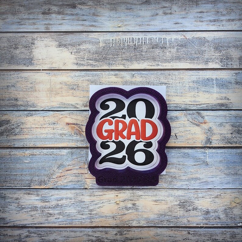 Grad 26 Letters Grad 2026 Cookie Cutter - Etsy
