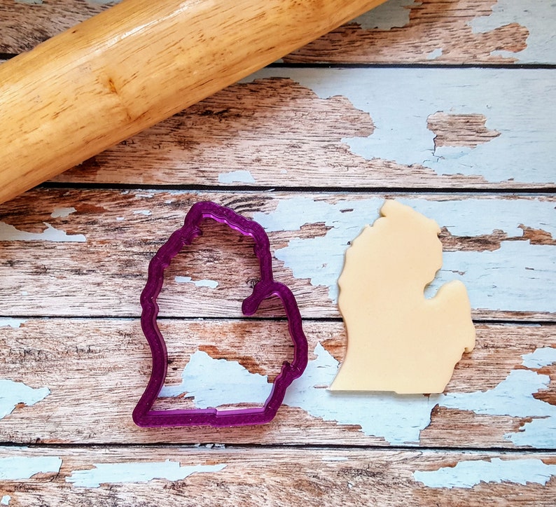 State of Michigan Cookie Cutter and Fondant Cutter and Clay Etsy