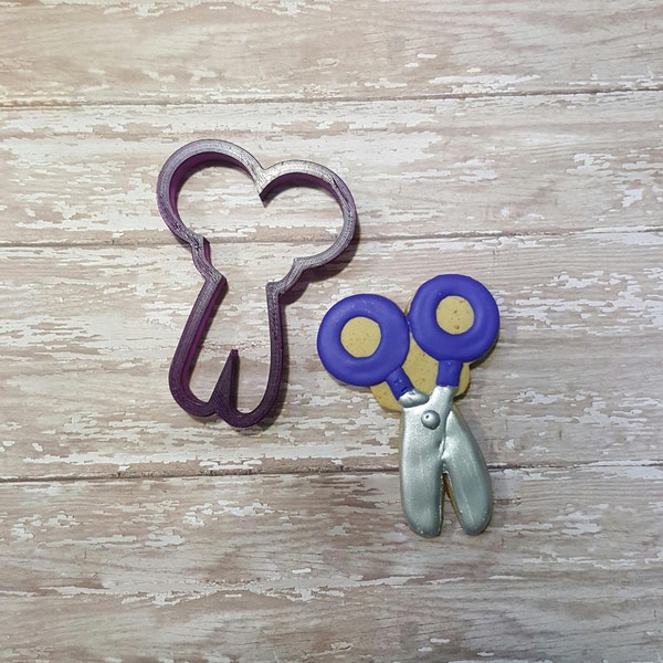 Scissor Scissors Cookie Cutter and Fondant Cutter and Clay Cutter