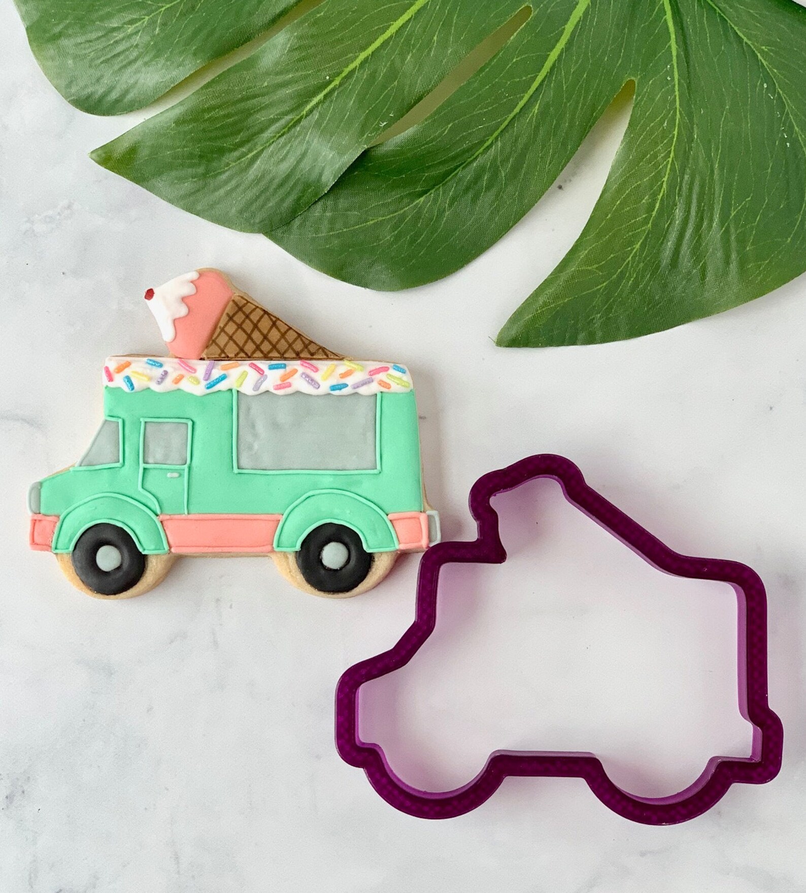 Arty Mcgoo's Ice Cream Truck Cookie Cutter and Fondant Etsy