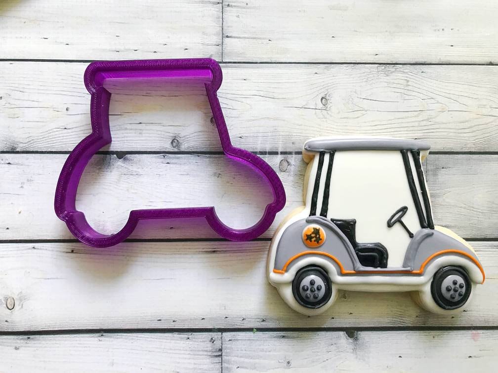 Golf Cart Cookie Cutter and Fondant Cutter and Clay Cutter Etsy