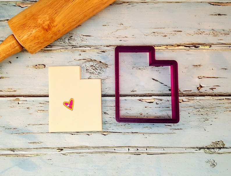State of Utah Cookie Cutter and Fondant Cutter and Clay Cutter Etsy