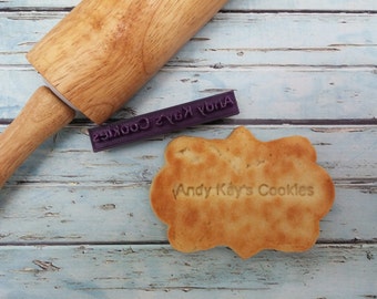 Sello para galletas - Estampa el nombre de tu negocio en tus galletas o arcilla