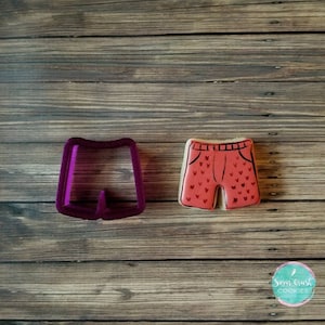 Boxers or Shorts Cookie Cutter or Fondant Cutter and Clay Cutter