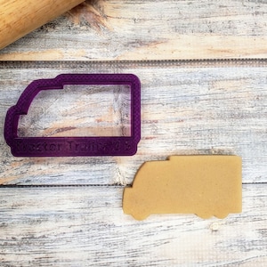 Tractor Tailer Cookie Cutter and Fondant Cutter and Clay Cutter