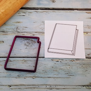 Closed Book Cookie Cutter and Fondant Cutter and Clay Cutter and Clay Cutter