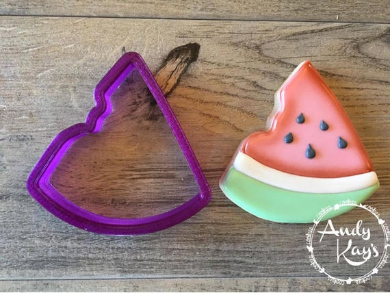 Andy Kay's Watermelon Slice or Pizza Slice Cookie Cutter and Fondant Cutter  and Clay Cutter 
