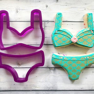 2 Piece Bikini  or Bra and Panties or Underwear Cookie Cutter or Fondant Cutter and Clay Cutter