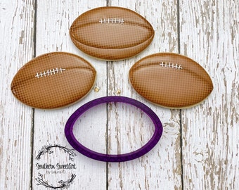 Football Cookie Cutter and Fondant Cutter and Clay Cutter