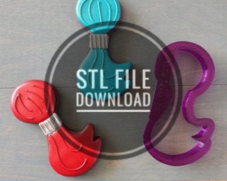 Digital STL File Download for Lilaloa Tassel Cookie Cutter or Fondant ...