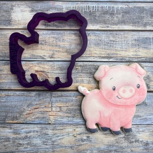 Pig #4 Cookie Cutter or Fondant Cutter and Clay Cutter