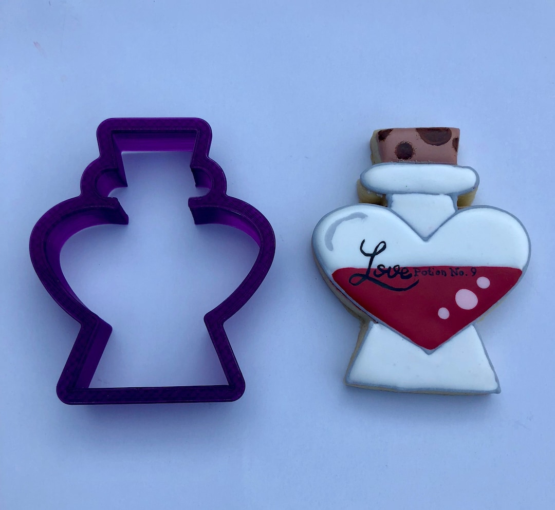 Love Potion Bottle Cookie Cutter and Fondant Cutter and Clay Cutter - Etsy