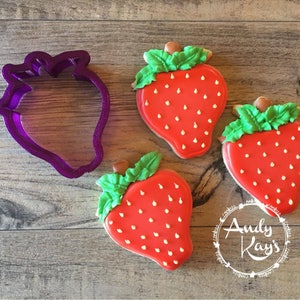 Strawberry Cookie Cutter or Fondant Cutter and Clay Cutter