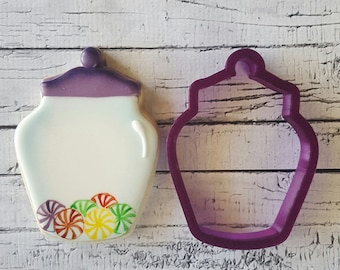 Candy Jar #1 Cookie Cutter and Fondant Cutter and Clay Cutter