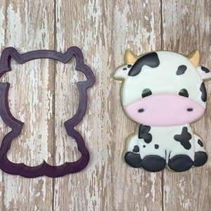 Cow #2 Cookie Cutter and Fondant Cutter and Clay Cutter