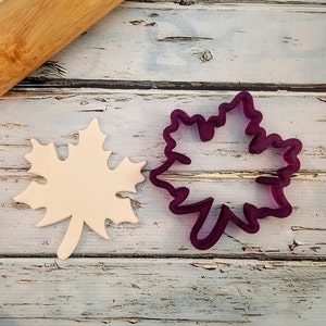 Fall Autumn Oak Leaf Cookie Cutter and Fondant Cutter and Clay Cutter image 2