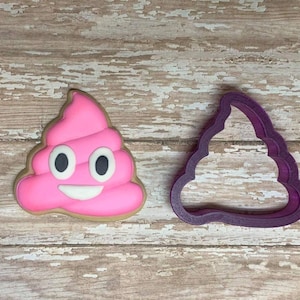 Poop #2 Poop Emoji Cookie Cutter and Fondant Cutter and Clay Cutter