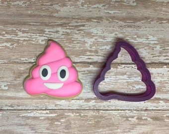 Poop #2 Poop Emoji Cookie Cutter and Fondant Cutter and Clay Cutter