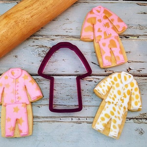 Pajamas or PJs or Jammies Cookie Cutter or Fondant Cutter and Clay Cutter