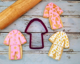 Pajamas or PJs or Jammies Cookie Cutter or Fondant Cutter and Clay Cutter