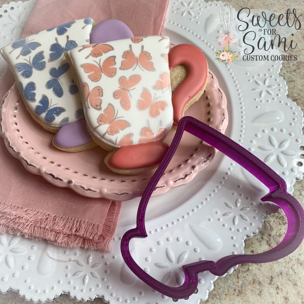 Tea Cup or Coffee Cup Cookie Cutter and Fondant Cutter and Clay Cutter