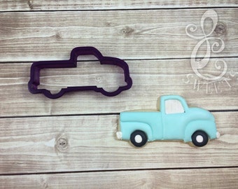 Vintage Pickup Truck Cookie Cutter and Fondant Cutter and Clay Cutter