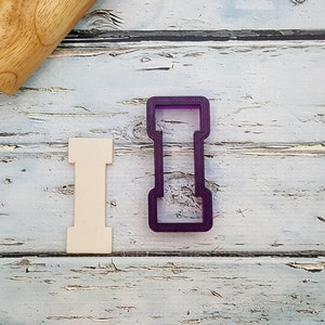 Varsity Letter I Cookie Cutter and Fondant Cutter and Clay Cutter