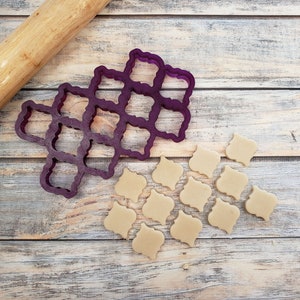 Multi Arabesque Plaque or Tile Cookie Cutter and Fondant Cutter and Clay Cutter