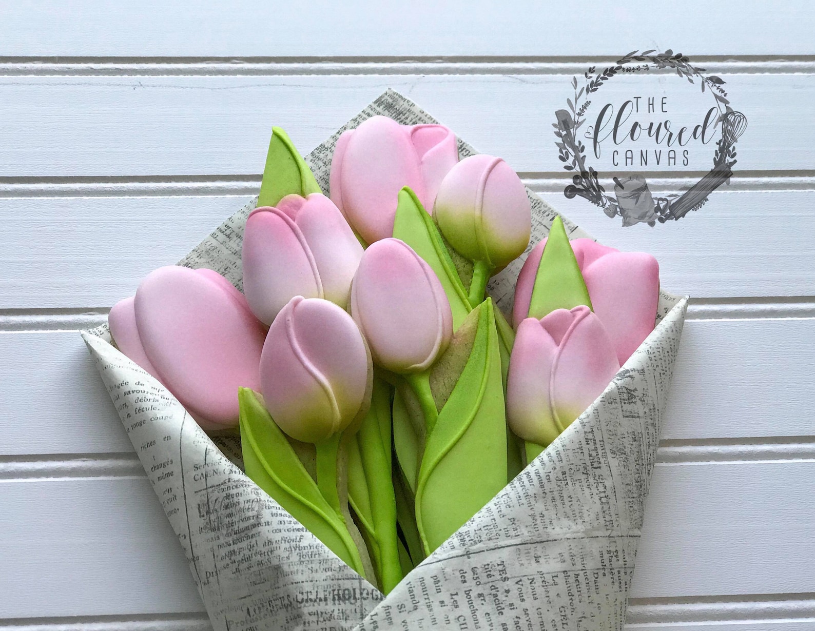 The Floured Canvas Tulip Bouquet Set of 3 Cookie Cutters and Etsy