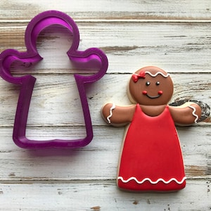 Gingerbread Girl Cookie Cutter or Fondant Cutter and Clay Cutter