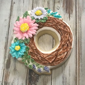 Ashley&#39;s Floral Wreath Cookie Cutter and Fondant Cutter and Clay Cutter