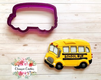 School Bus Cookie Cutter and Fondant Cutter and Clay Cutter